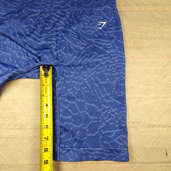 Gymshark Adapt Animal Seamless Cycling Shorts Court Blue Size Large - Picture 4 of 6